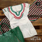 Blusa Chamula Patria - MÉXICO ARTE Y MODA - Blusa Bordada