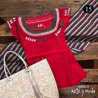 Blusa Chamula Patria - MÉXICO ARTE Y MODA - Blusa Bordada