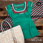 Blusa Chamula Patria - MÉXICO ARTE Y MODA - Blusa Bordada