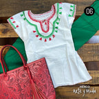 Blusa Chamula Patria - MÉXICO ARTE Y MODA - Blusa Bordada