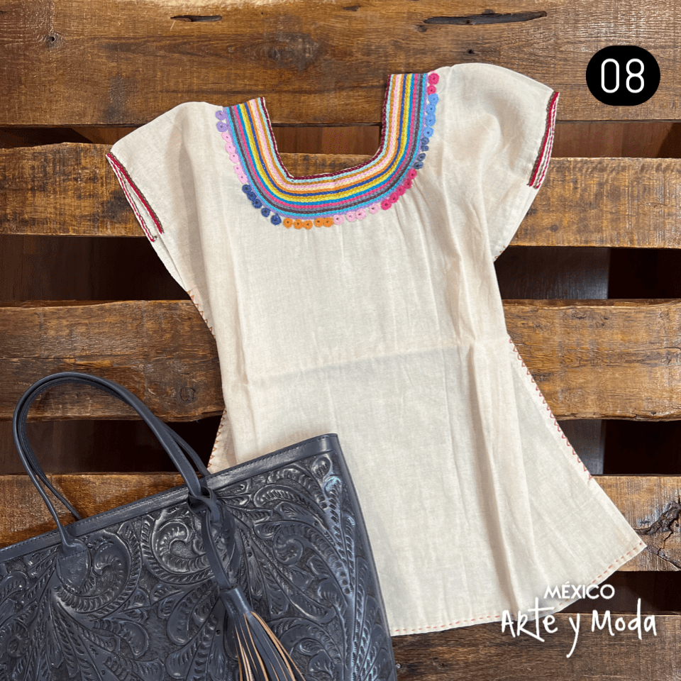Blusa Chamula Sencilla - MÉXICO ARTE Y MODA - Blusa Bordada
