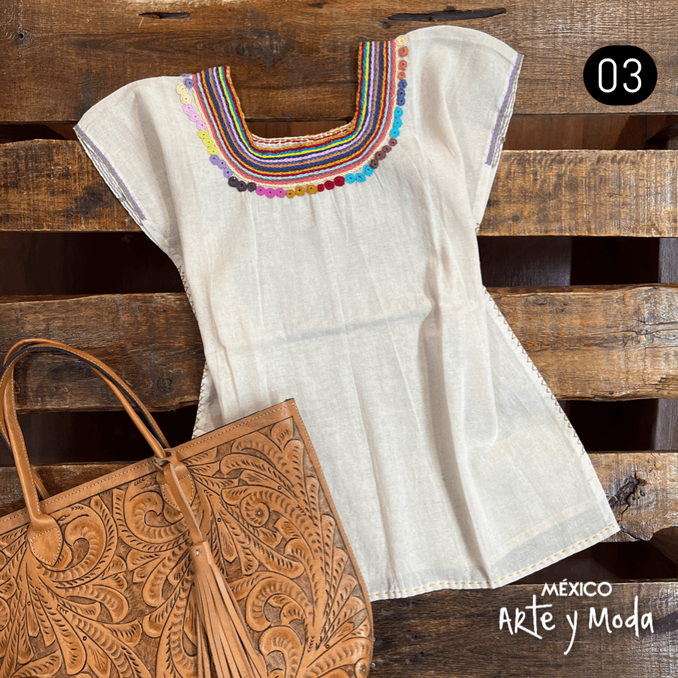 Blusa Chamula Sencilla - MÉXICO ARTE Y MODA - Blusa Bordada