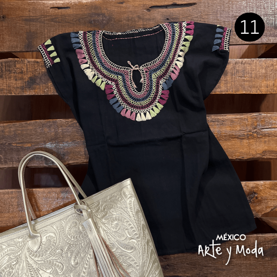 Blusa Chamula Tradicional - MÉXICO ARTE Y MODA - Blusa Bordada