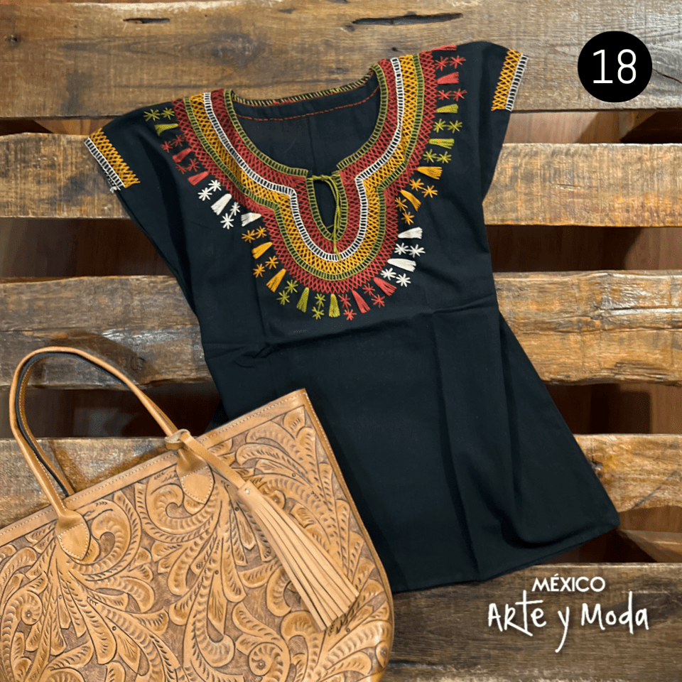 Blusa Chamula Tradicional - MÉXICO ARTE Y MODA - Blusa Bordada