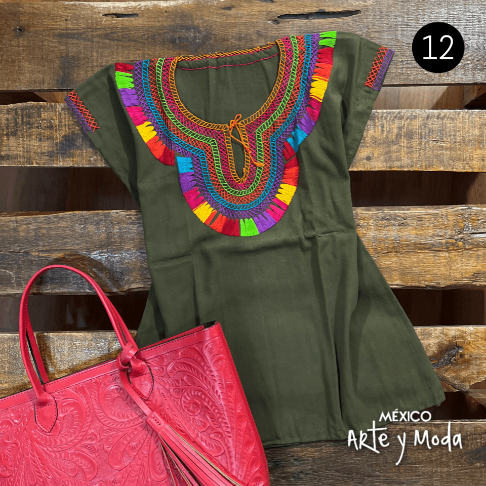 Blusa Chamula Tradicional - MÉXICO ARTE Y MODA - Blusa Bordada