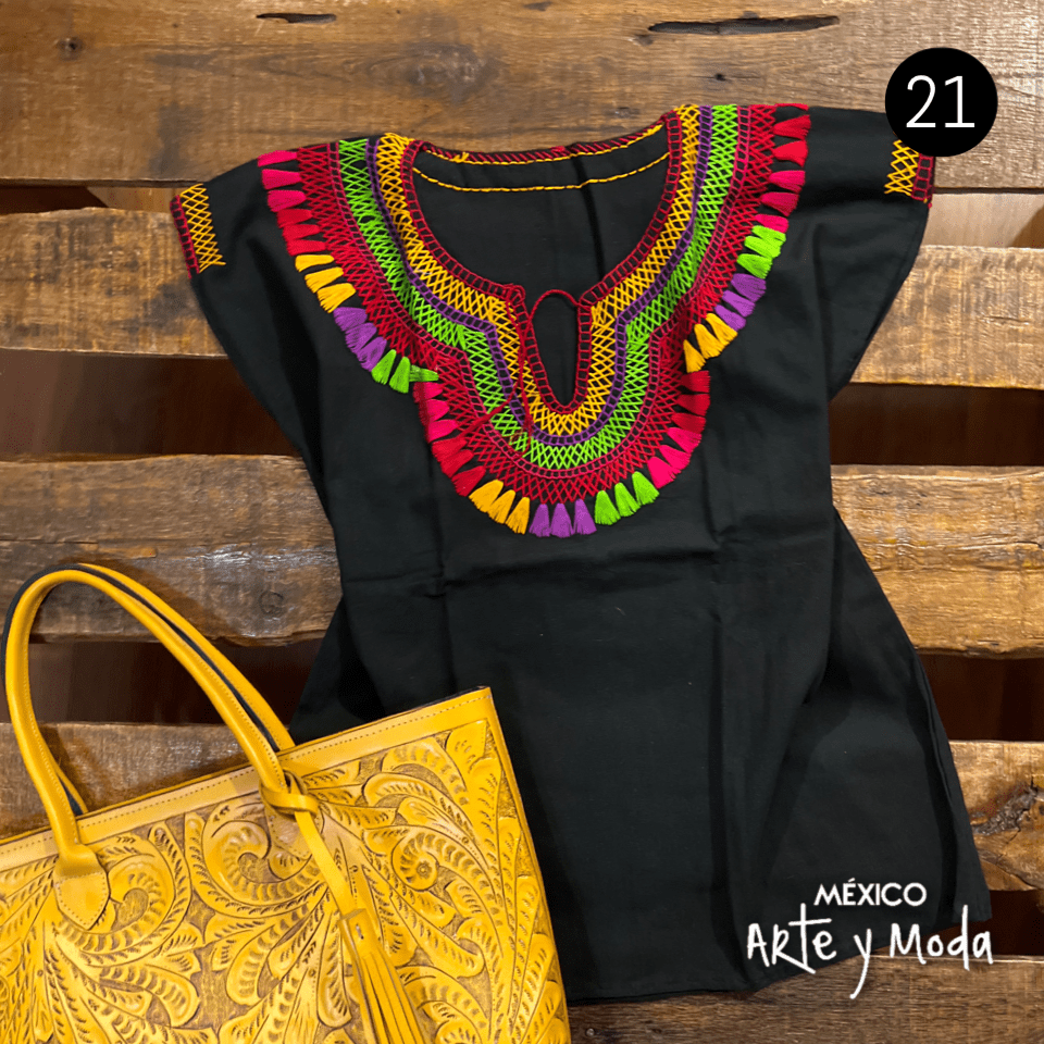 Blusa Chamula Tradicional - MÉXICO ARTE Y MODA - Blusa Bordada