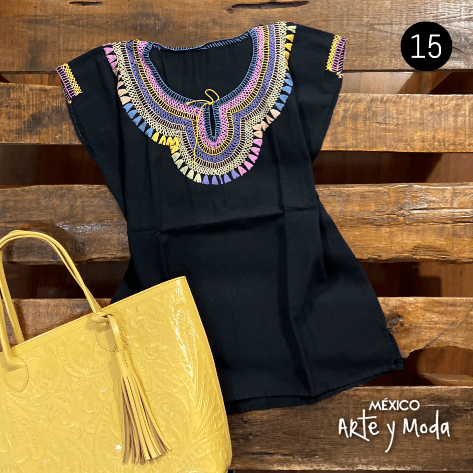 Blusa Chamula Tradicional - MÉXICO ARTE Y MODA - Blusa Bordada