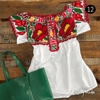 Blusa Chatina - MÉXICO ARTE Y MODA - Blusa Bordada