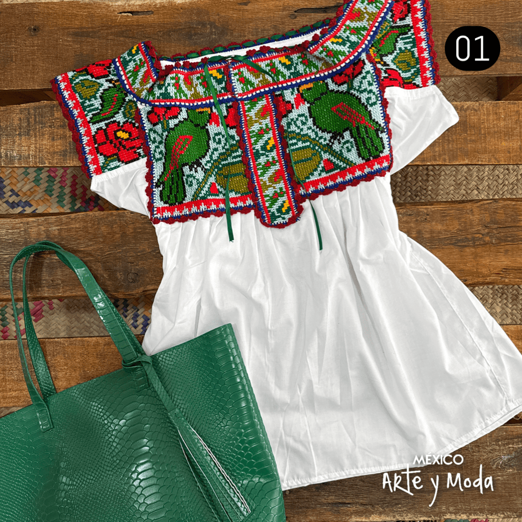 Blusa Chatina - MÉXICO ARTE Y MODA - Blusa Bordada