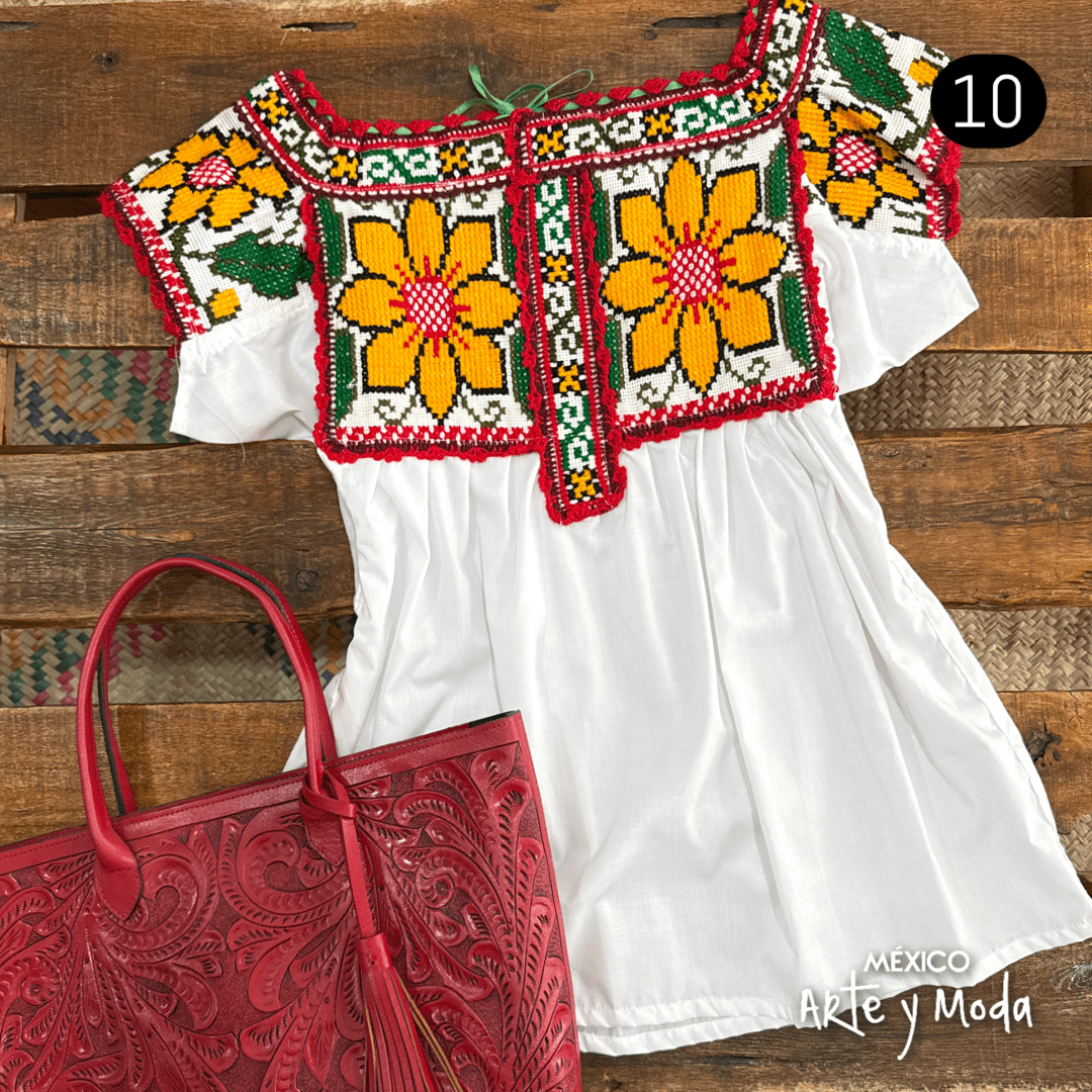 Blusa Chatina - MÉXICO ARTE Y MODA - Blusa Bordada
