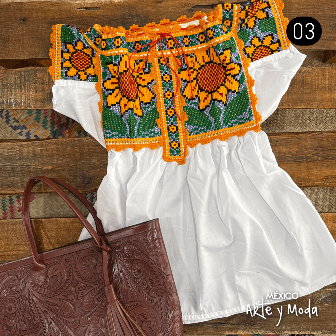 Blusa Chatina - MÉXICO ARTE Y MODA - Blusa Bordada