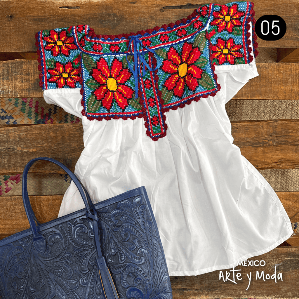 Blusa Chatina - MÉXICO ARTE Y MODA - Blusa Bordada