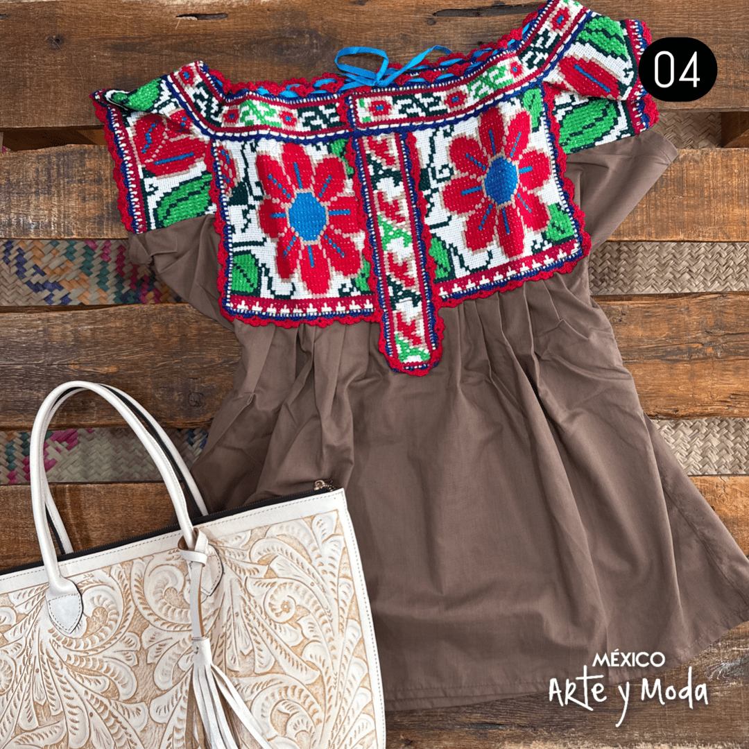 Blusa Chatina - MÉXICO ARTE Y MODA - Blusa Bordada