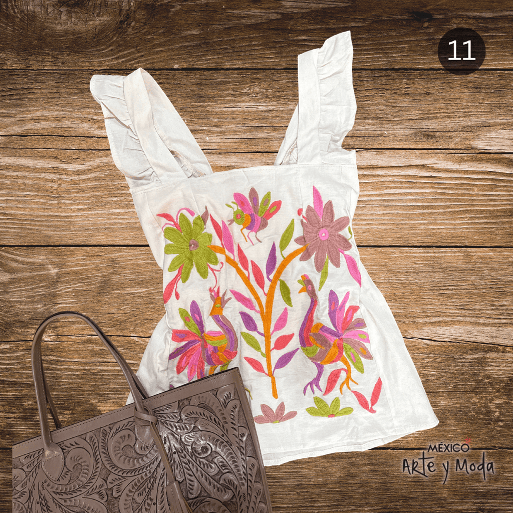 Blusa Colorines - MÉXICO ARTE Y MODA - Blusa Bordada