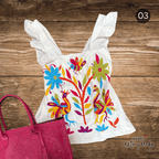 Blusa Colorines - MÉXICO ARTE Y MODA - Blusa Bordada