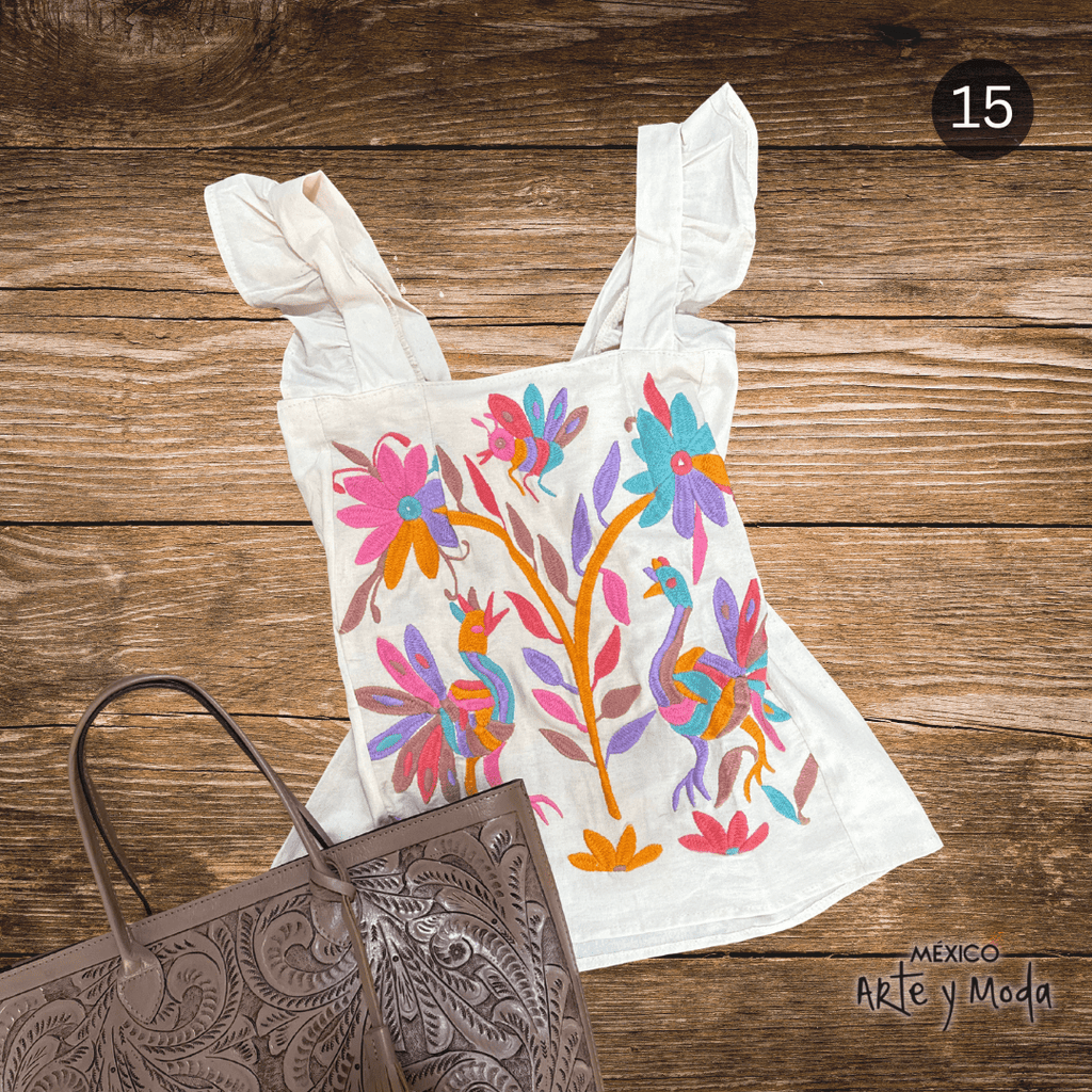 Blusa Colorines - MÉXICO ARTE Y MODA - Blusa Bordada