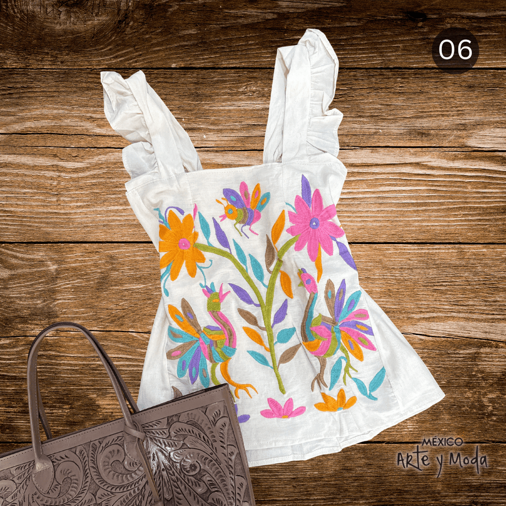 Blusa Colorines - MÉXICO ARTE Y MODA - Blusa Bordada