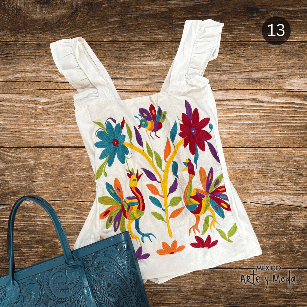Blusa Colorines - MÉXICO ARTE Y MODA - Blusa Bordada