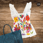 Blusa Colorines - MÉXICO ARTE Y MODA - Blusa Bordada