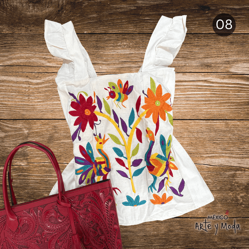 Blusa Colorines - MÉXICO ARTE Y MODA - Blusa Bordada