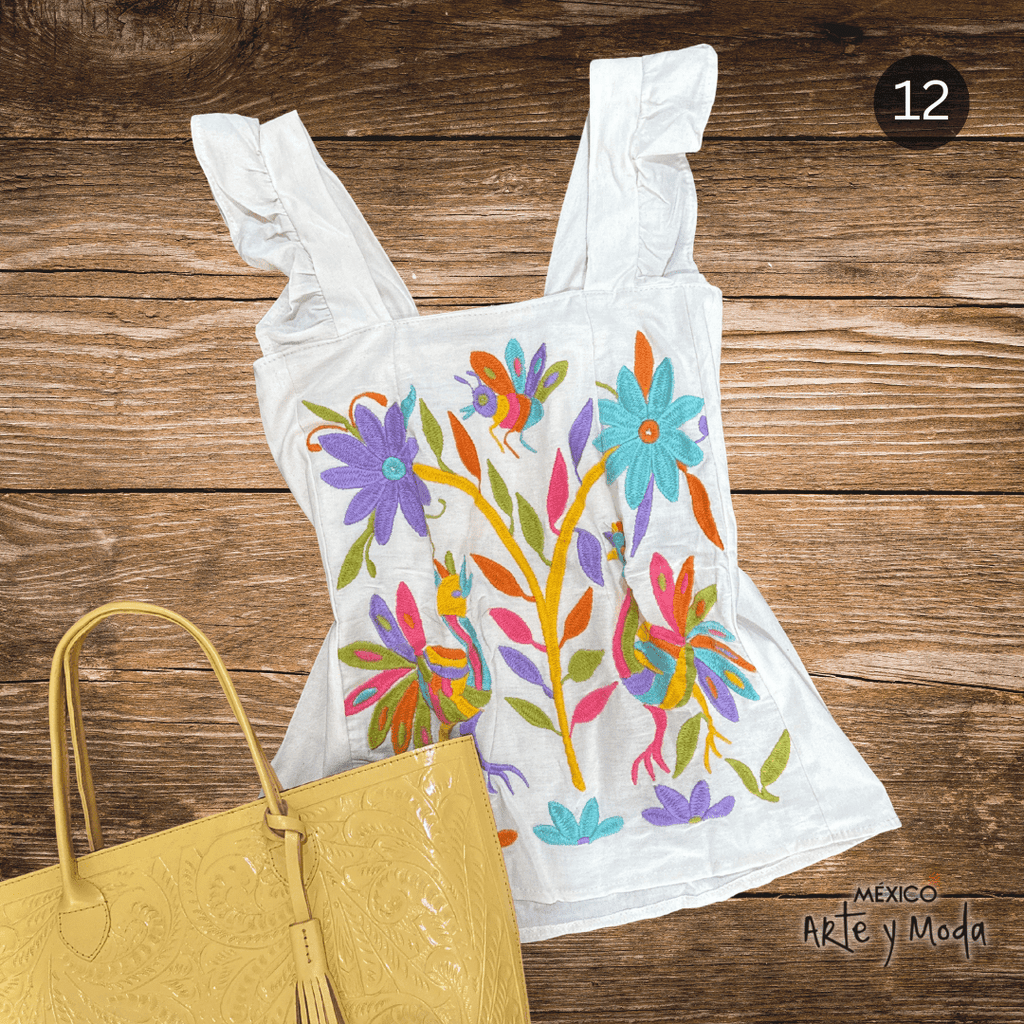 Blusa Colorines - MÉXICO ARTE Y MODA - Blusa Bordada