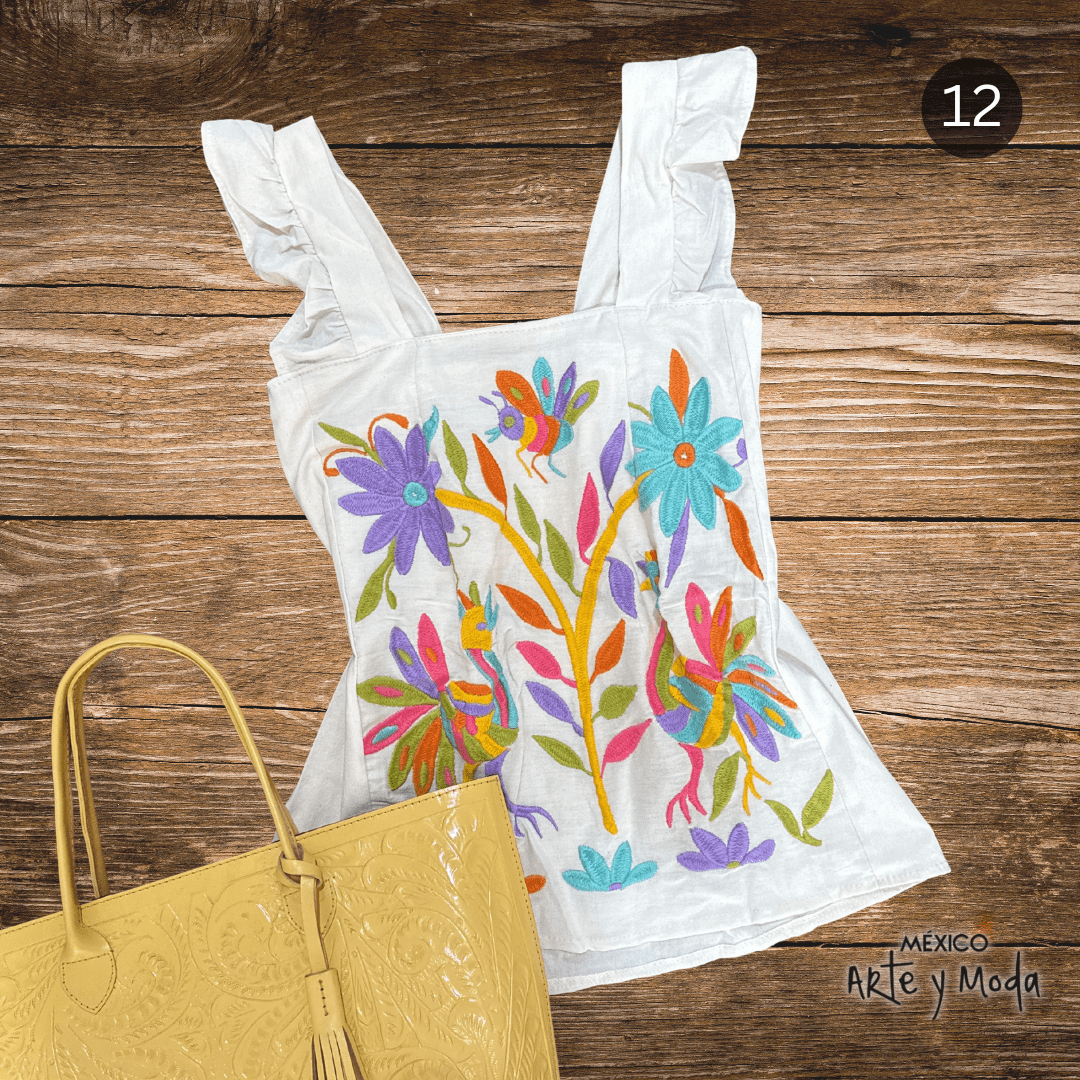 Blusa Colorines - MÉXICO ARTE Y MODA - Blusa Bordada