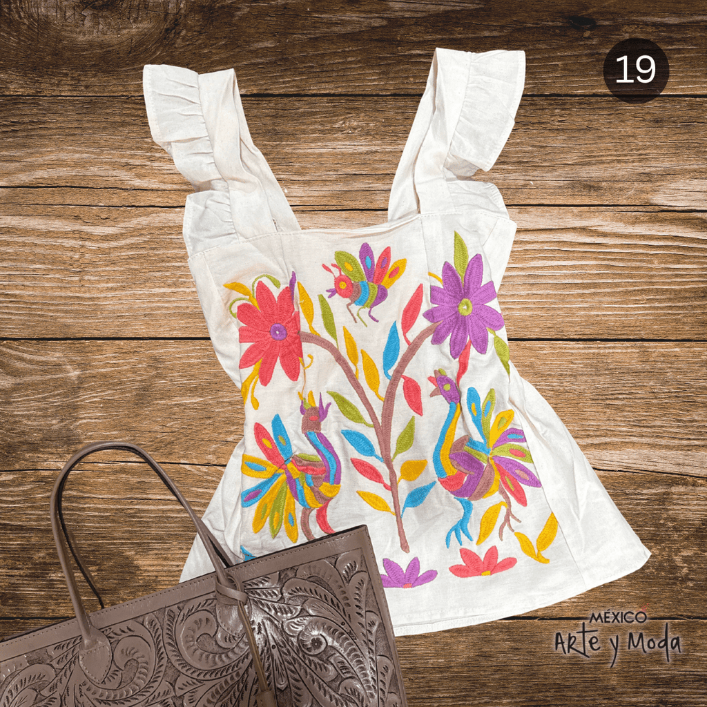Blusa Colorines - MÉXICO ARTE Y MODA - Blusa Bordada