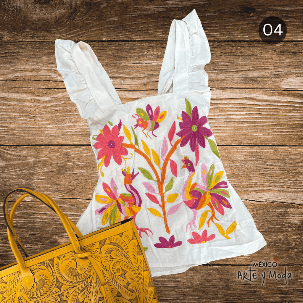 Blusa Colorines - MÉXICO ARTE Y MODA - Blusa Bordada