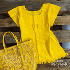 Blusa Deshilada Mexicana - MÉXICO ARTE Y MODA - Blusa Bordada