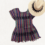 Blusa Deshilada Multicolor - MÉXICO ARTE Y MODA - Blusa Bordada