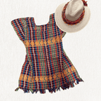 Blusa Deshilada Multicolor - MÉXICO ARTE Y MODA - Blusa Bordada