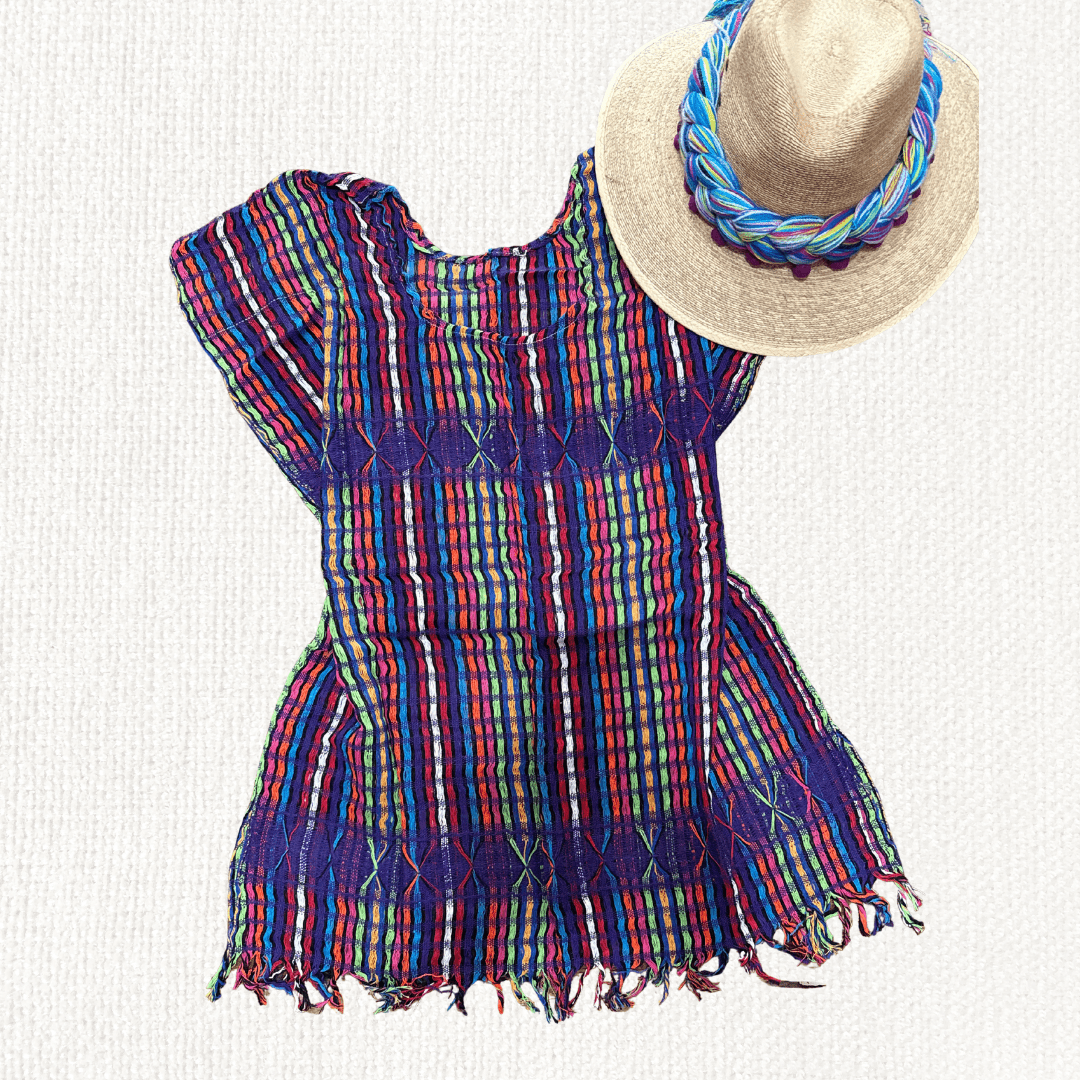 Blusa Deshilada Multicolor - MÉXICO ARTE Y MODA - Blusa Bordada