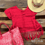 Blusa Deshilada Verano - MÉXICO ARTE Y MODA - Blusa Bordada