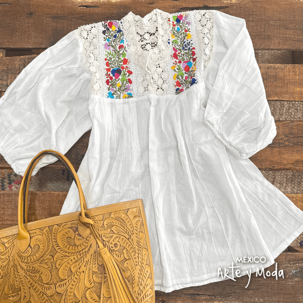 Blusa Española Clasica - MÉXICO ARTE Y MODA - Blusa Bordada
