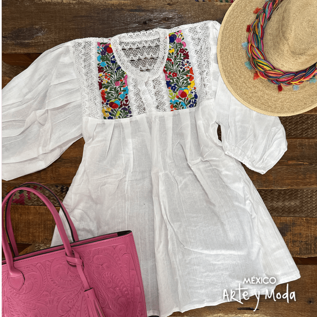 Blusa Española Clasica - MÉXICO ARTE Y MODA - Blusa Bordada