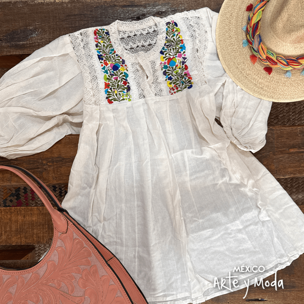 Blusa Española Clasica - MÉXICO ARTE Y MODA - Blusa Bordada