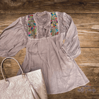 Blusa Española Color - MÉXICO ARTE Y MODA - Blusa Bordada