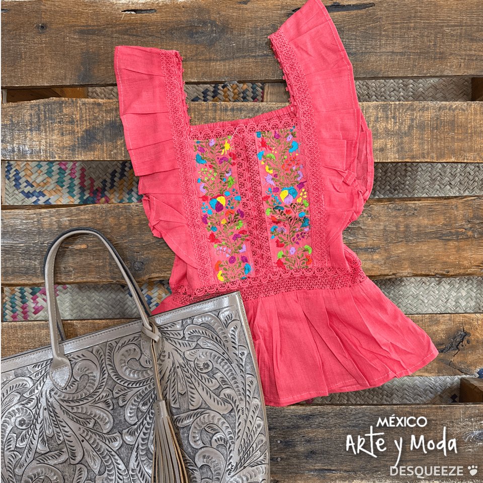 Blusa Española Volantes - MÉXICO ARTE Y MODA - Blusa Bordada