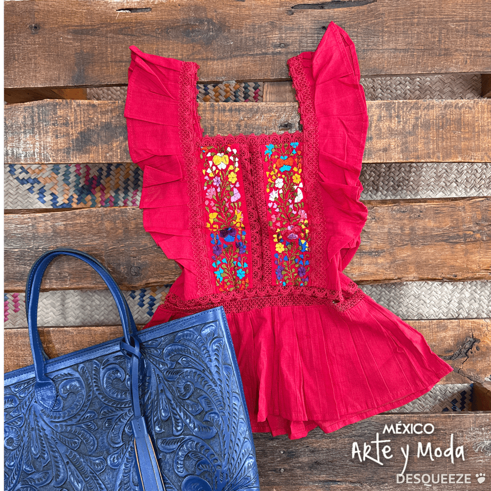 Blusa Española Volantes - MÉXICO ARTE Y MODA - Blusa Bordada