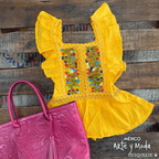 Blusa Española Volantes - MÉXICO ARTE Y MODA - Blusa Bordada