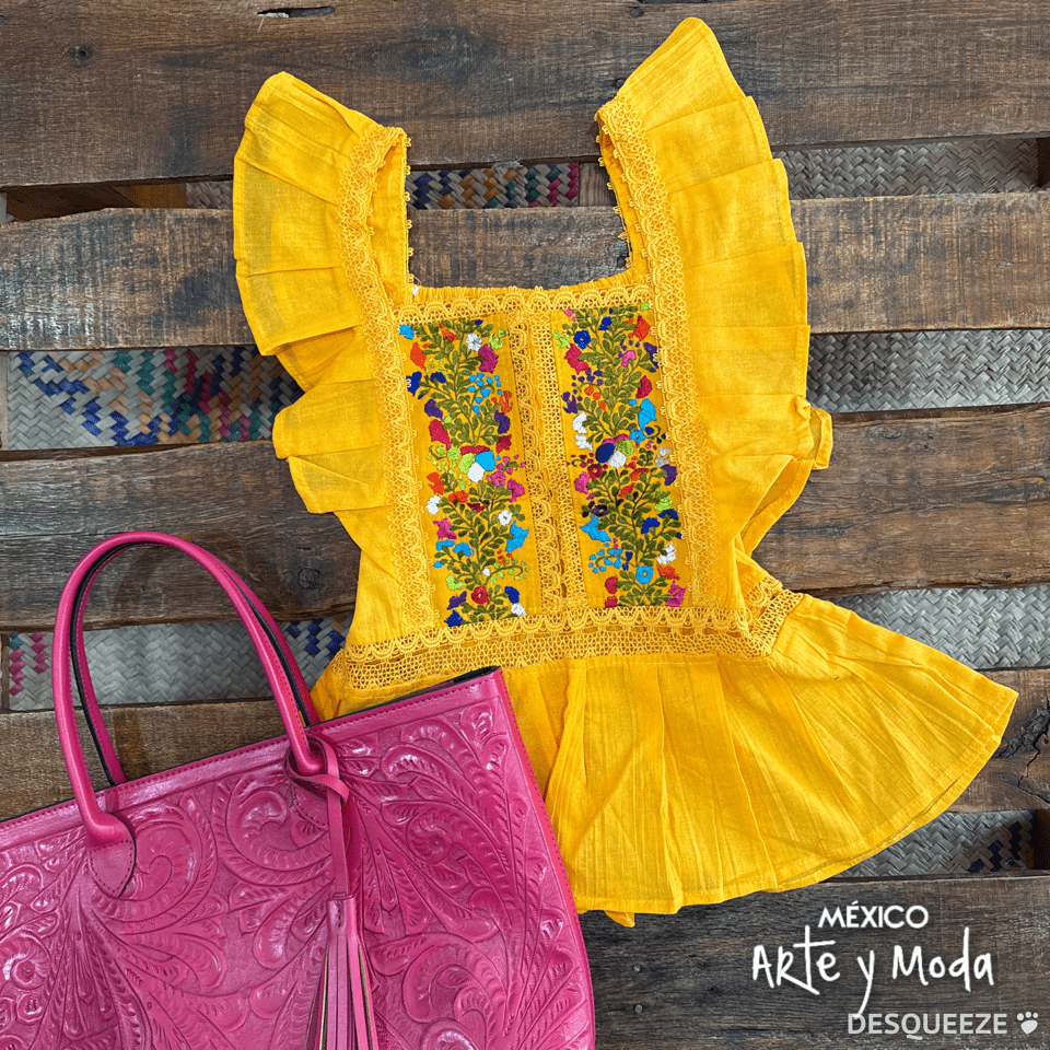 Blusa Española Volantes - MÉXICO ARTE Y MODA - Blusa Bordada