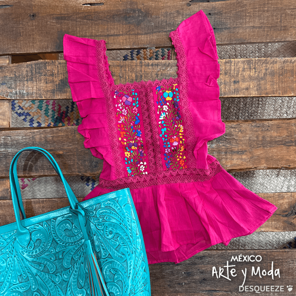 Blusa Española Volantes - MÉXICO ARTE Y MODA - Blusa Bordada