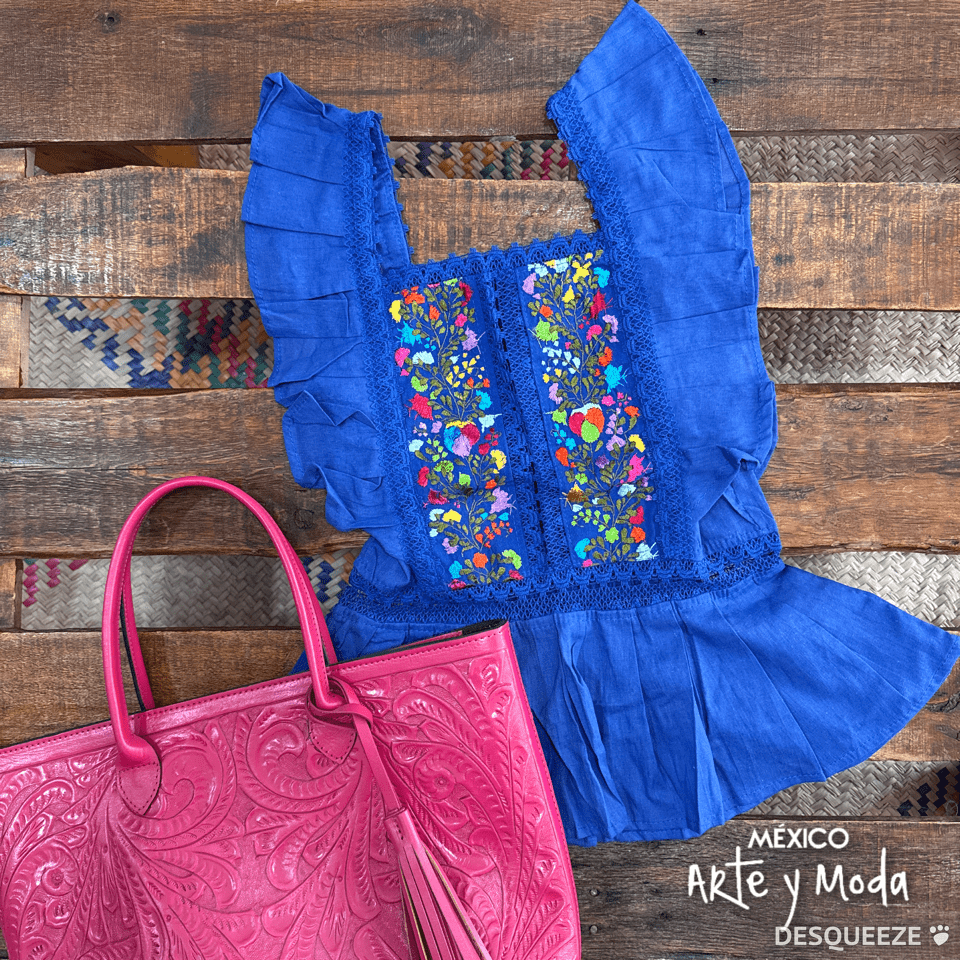 Blusa Española Volantes - MÉXICO ARTE Y MODA - Blusa Bordada