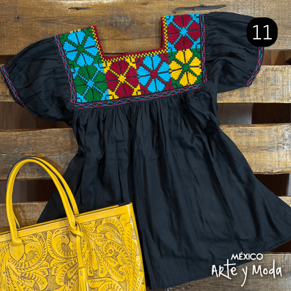 Blusa Estrella Abullonada - MÉXICO ARTE Y MODA - Blusa Bordada
