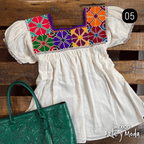 Blusa Estrella Abullonada - MÉXICO ARTE Y MODA - Blusa Bordada