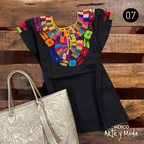 Blusa Flores Santa Martha - MÉXICO ARTE Y MODA - Blusa Bordada