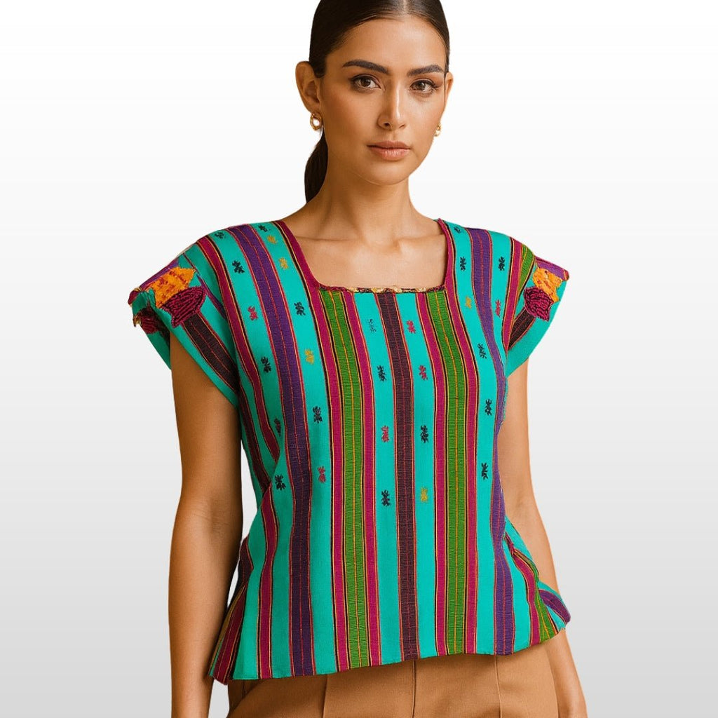 Blusa| Huipil Pantelho - MÉXICO ARTE Y MODA - Blusa Bordada