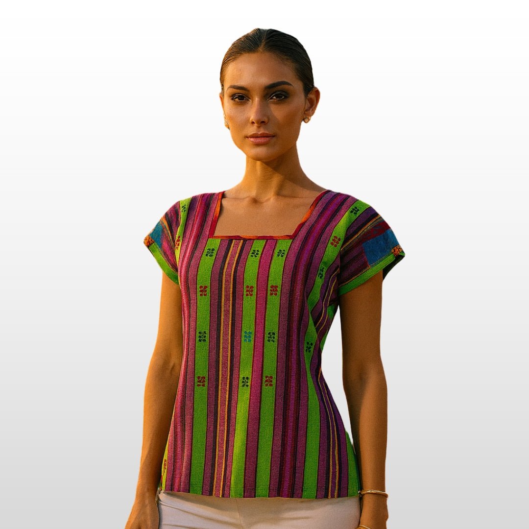 Blusa| Huipil Pantelho - MÉXICO ARTE Y MODA - Blusa Bordada