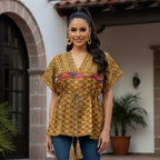 Blusa Huipil Zinac Trenzado - MÉXICO ARTE Y MODA - Blusa Bordada