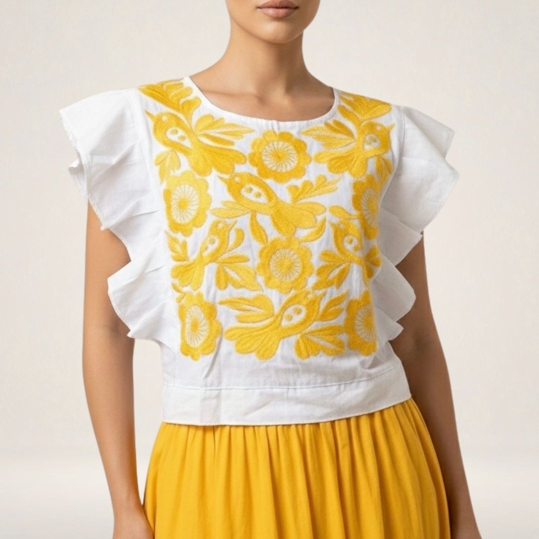 Blusa Mestiza Alto Brillo | Manta Premium de Ajuste Versátil